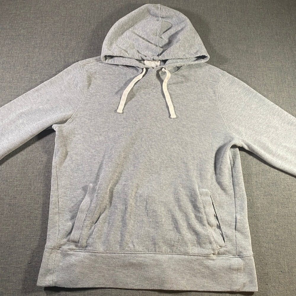 GAP Men's Gray Hoodie Sweatshirt Pullover Long Sleeve Casual Activewear Comfort